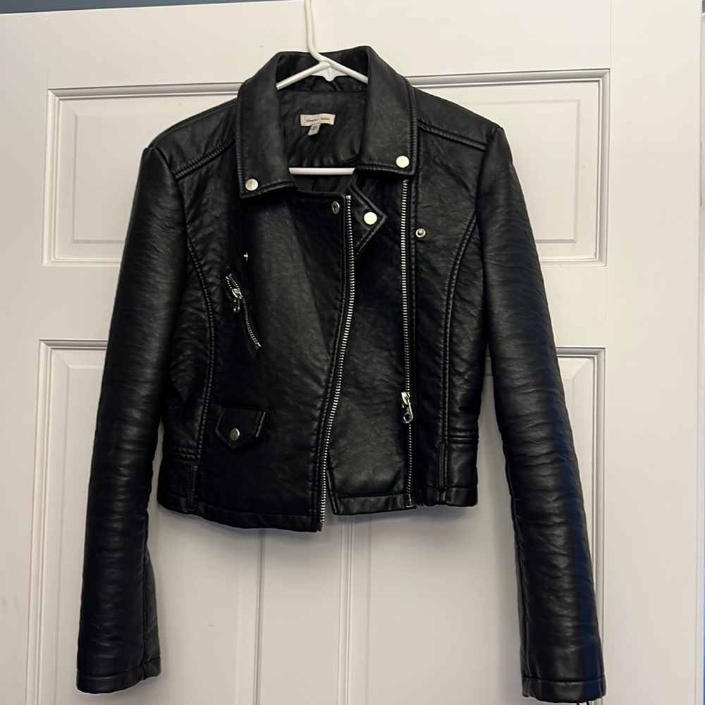 Faux leather jacket